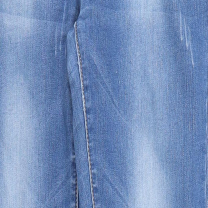 Moon Girl Womens Blue  Denim Straight Jeans Size 28 in L20 in
