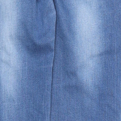 Moon Girl Womens Blue  Denim Straight Jeans Size 28 in L20 in