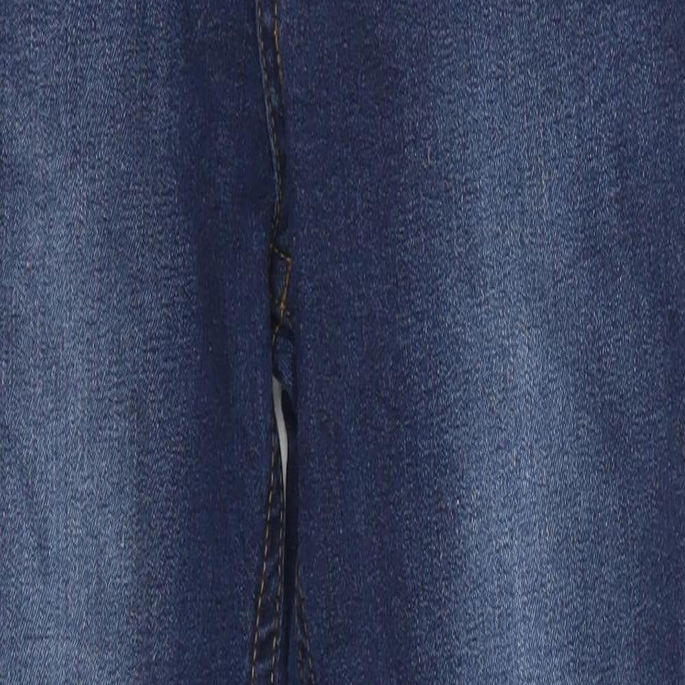 River Island Girls Blue  Denim Skinny Jeans Size 12 Years - Distressed Look