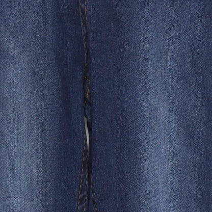 River Island Girls Blue  Denim Skinny Jeans Size 12 Years - Distressed Look