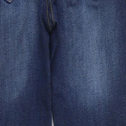 River Island Girls Blue  Denim Skinny Jeans Size 12 Years - Distressed Look