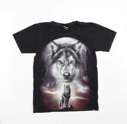 Wild Boys Black   Basic T-Shirt Size S
