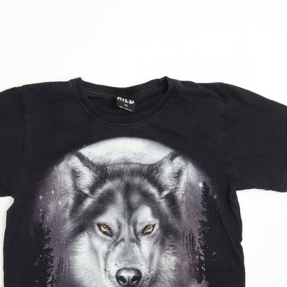 Wild Boys Black   Basic T-Shirt Size S