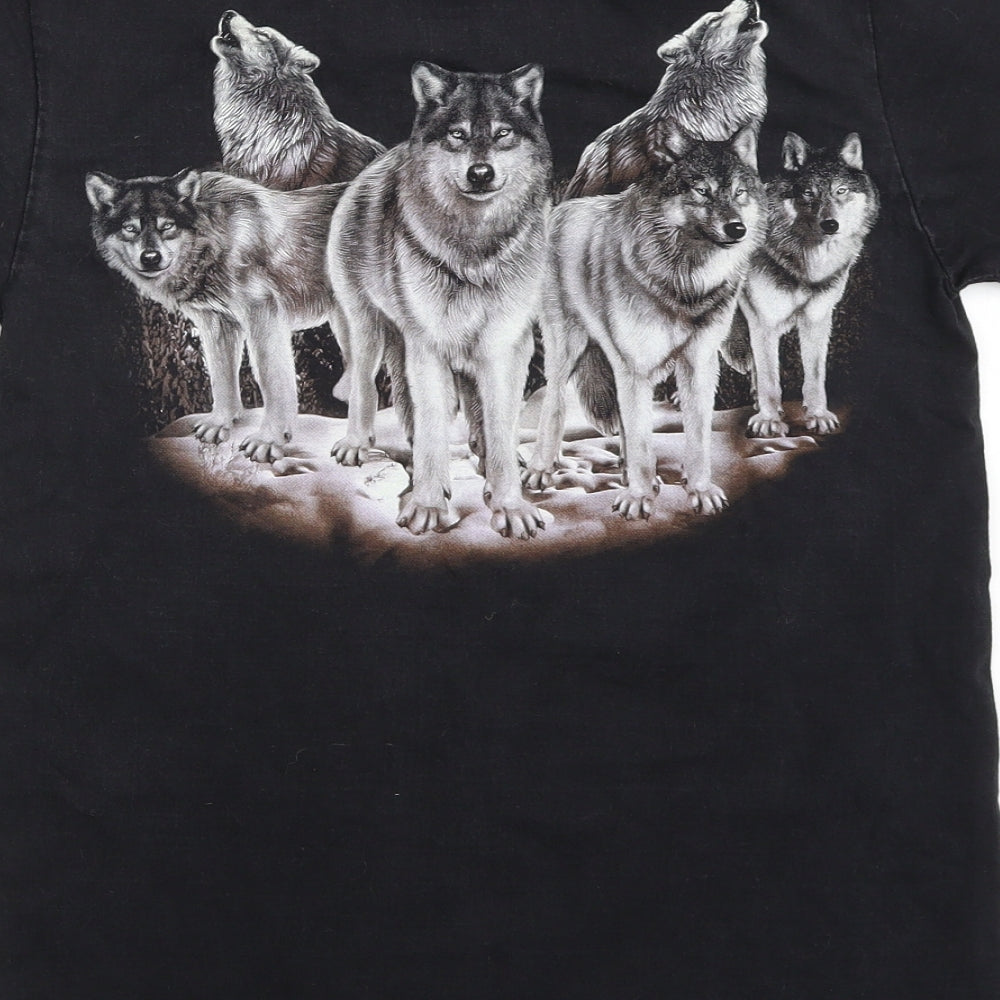 Wild Boys Black   Basic T-Shirt Size S
