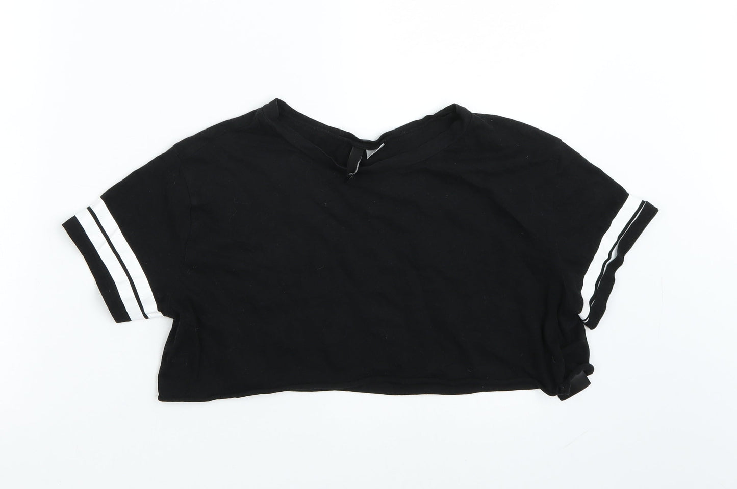 Womens UK Size S H&M Black Basic T-Shirt