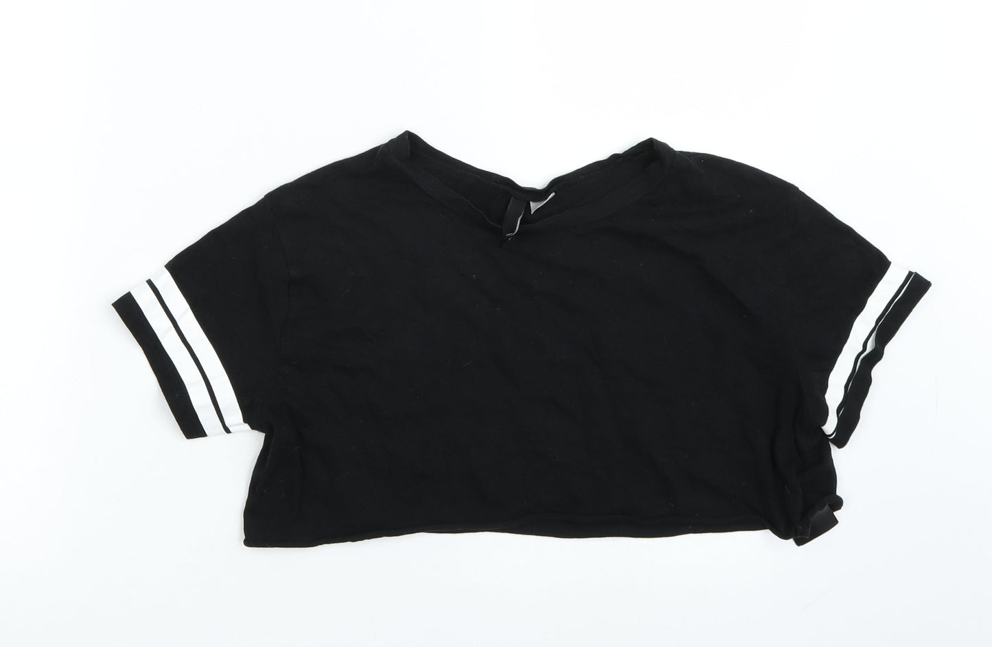 Womens UK Size S H&M Black Basic T-Shirt