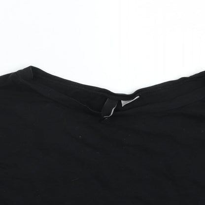 Womens UK Size S H&M Black Basic T-Shirt