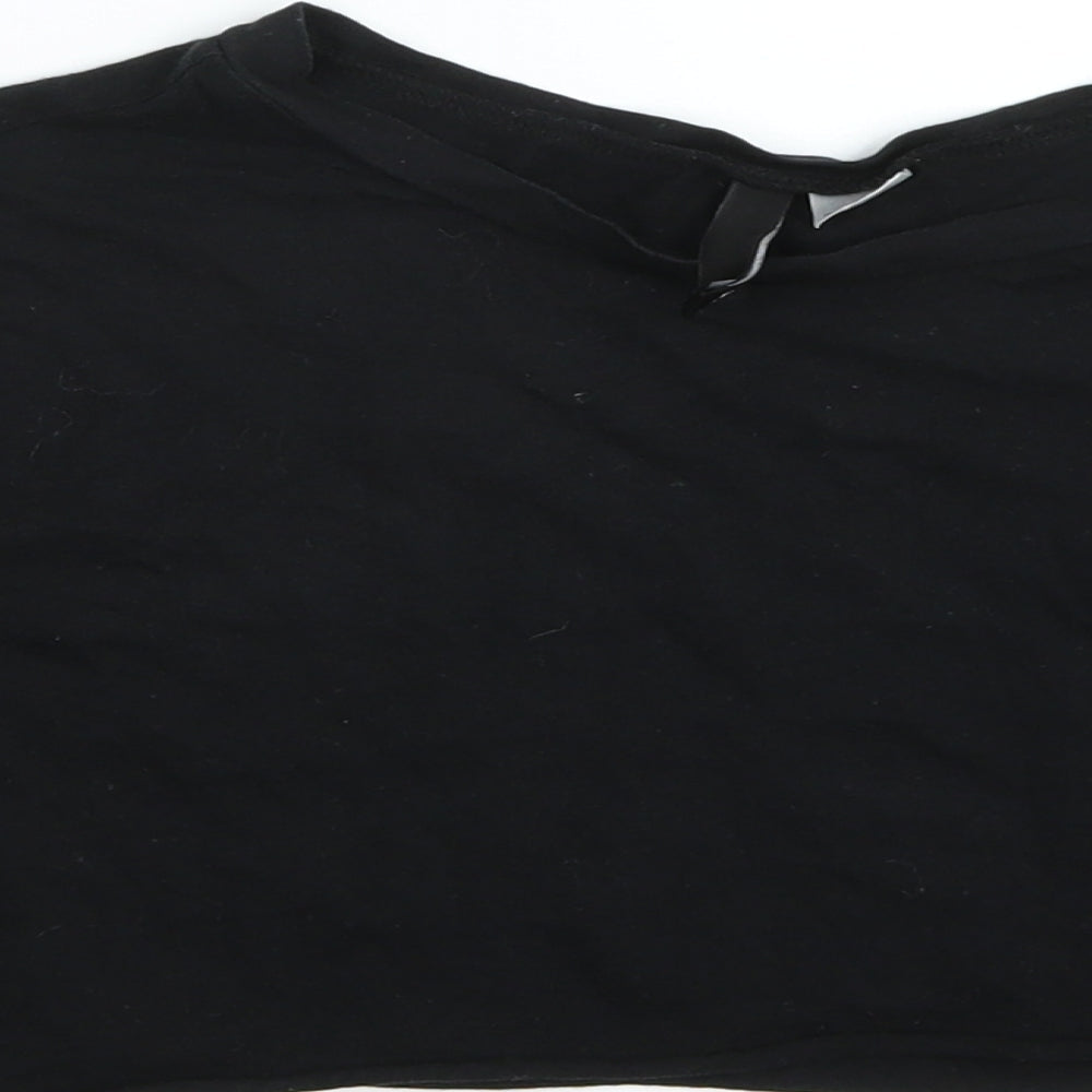 Womens UK Size S H&M Black Basic T-Shirt