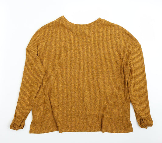 Primark Womens Yellow   Basic T-Shirt Size L