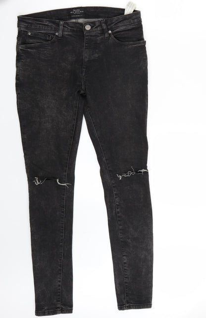 Bershka Womens Black   Skinny Jeans Size 30 L30 in