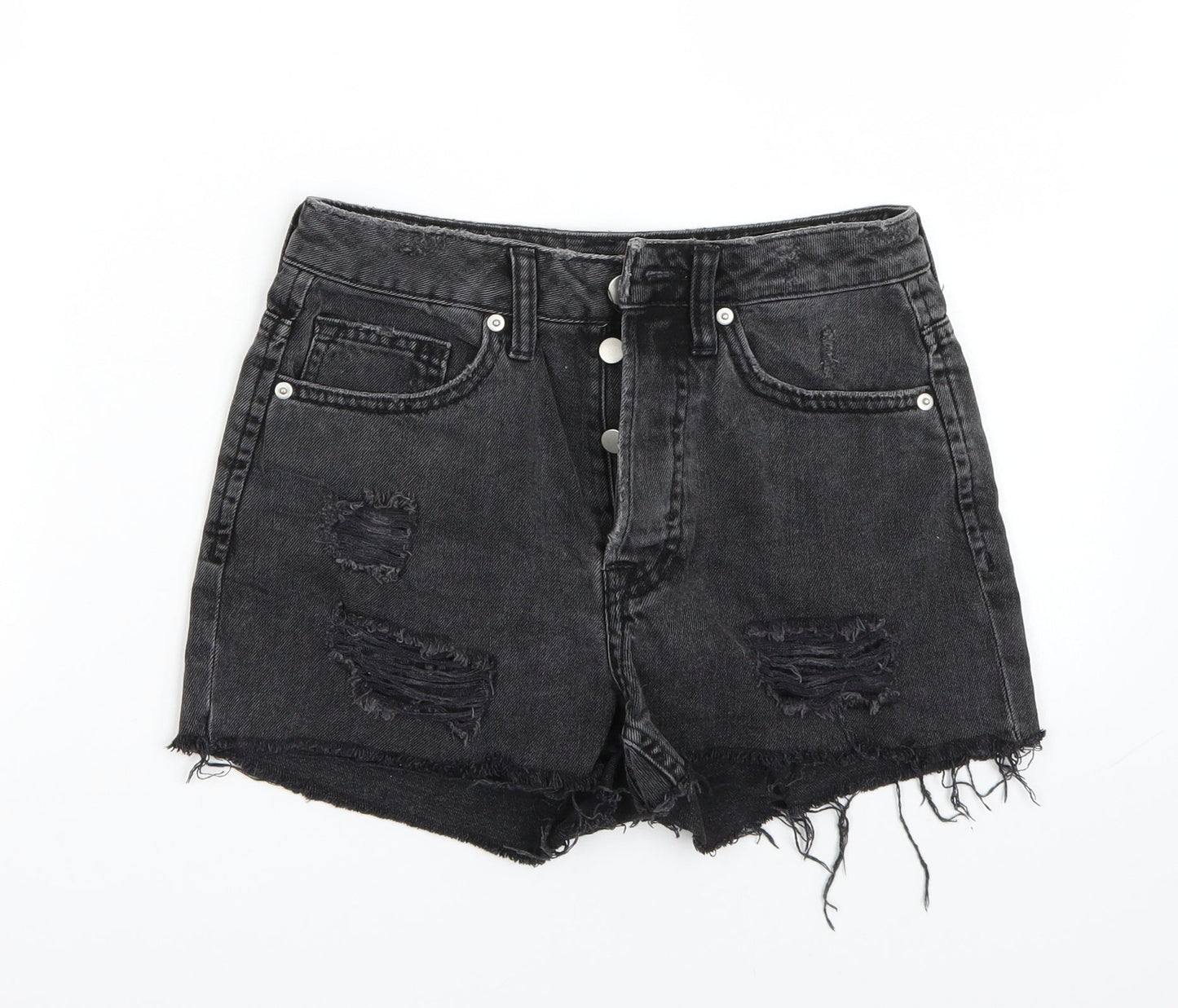 H&M Womens Black   Bermuda Shorts Size 4