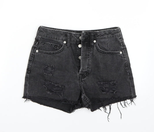 H&M Womens Black   Bermuda Shorts Size 4