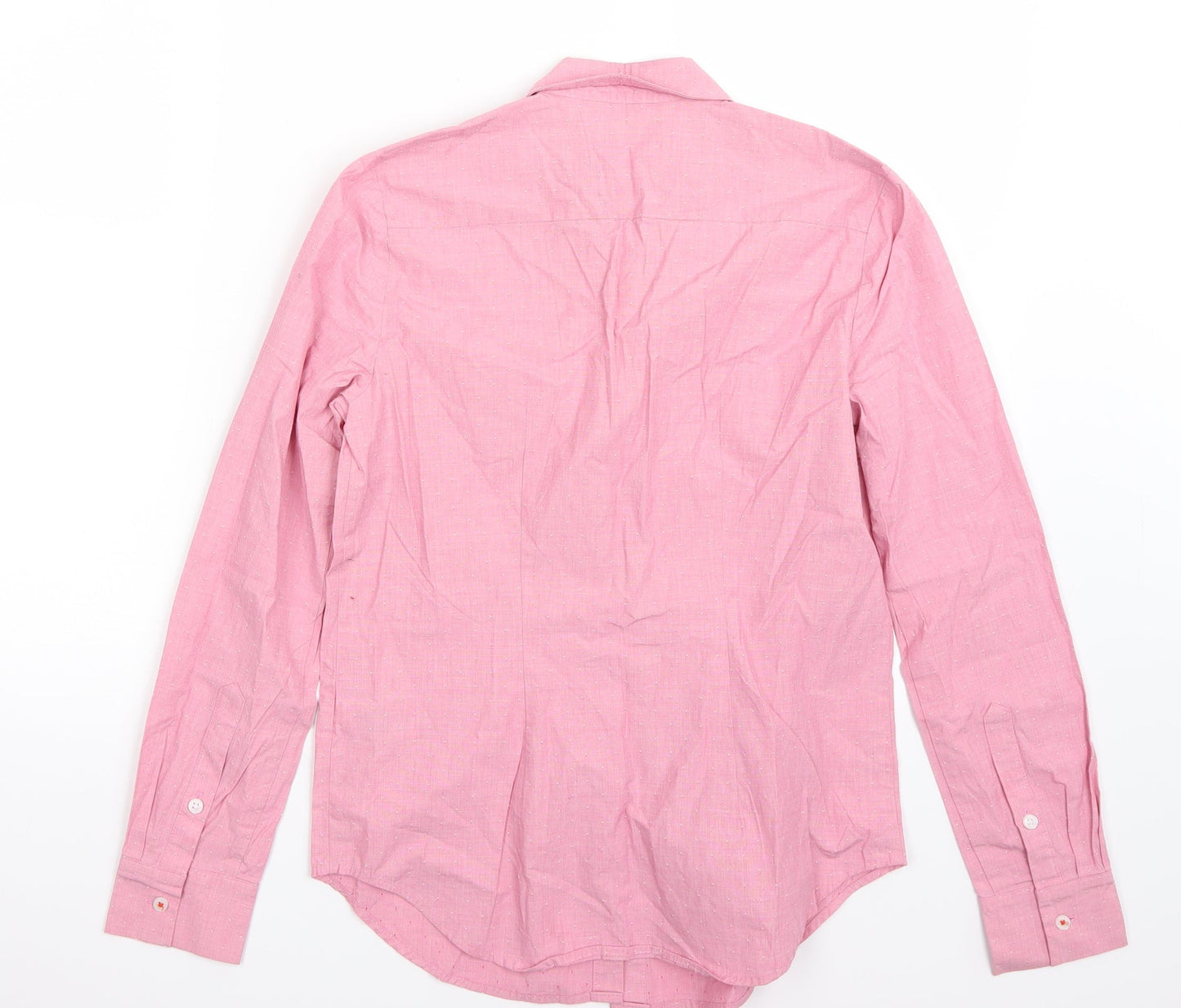 Womens UK Size 6 Marks and Spencer Red Basic Button-Up