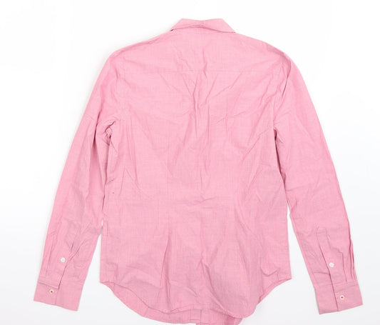 Womens UK Size 6 Marks and Spencer Red Basic Button-Up
