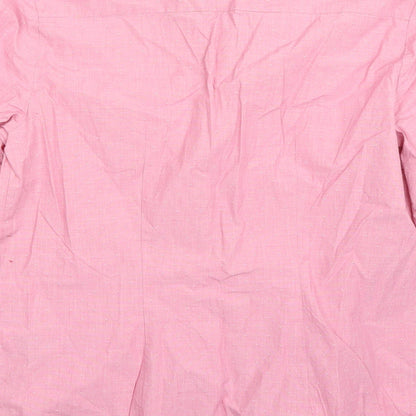 Womens UK Size 6 Marks and Spencer Red Basic Button-Up