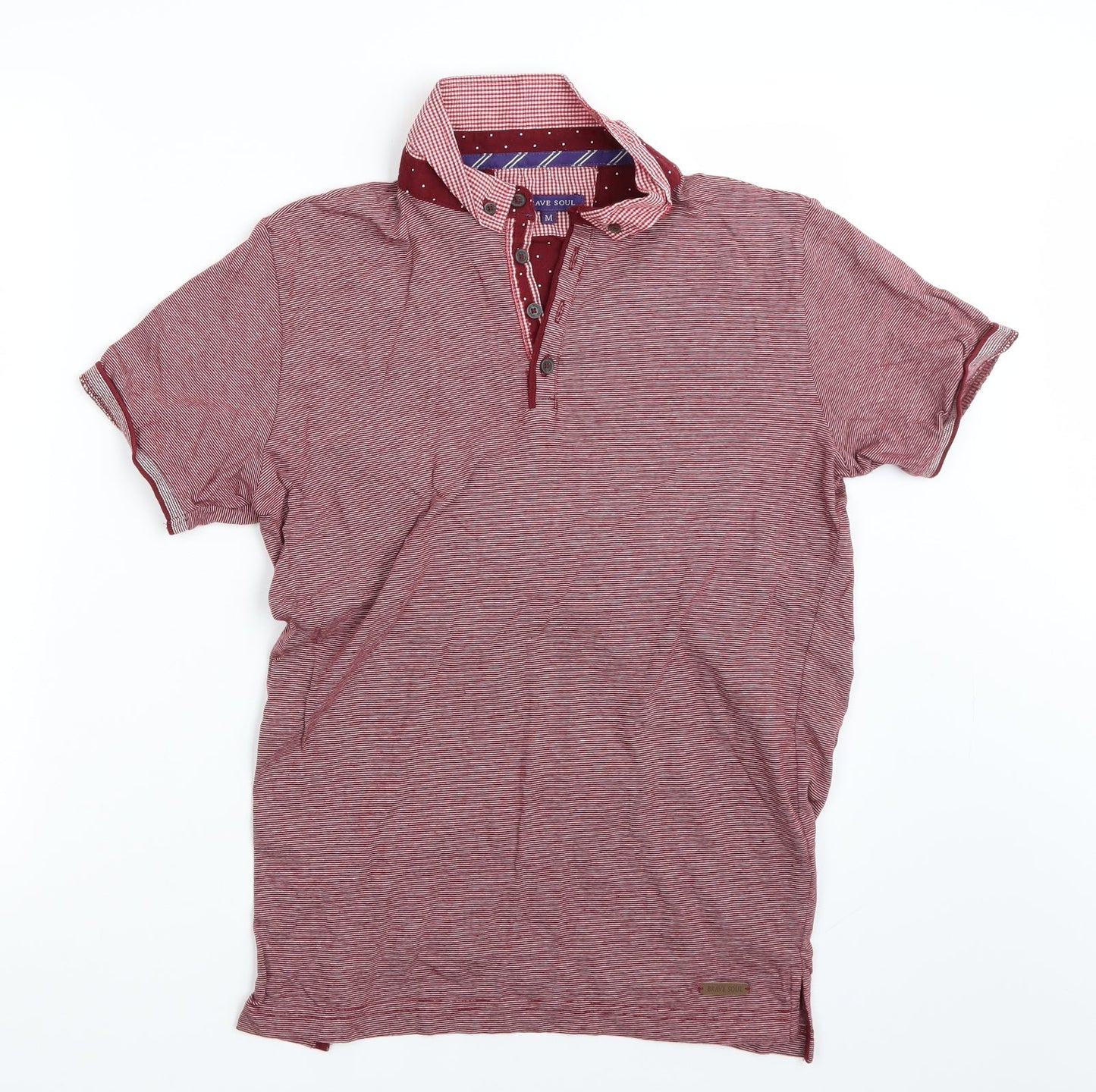 Mens UK Size M Brave Soul Red  T-Shirt