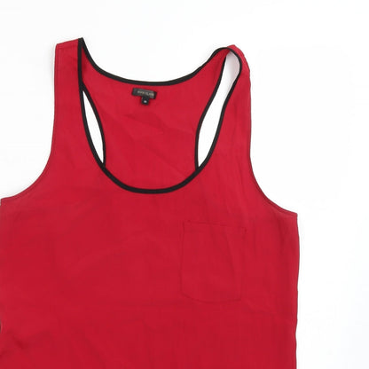 Womens UK Size 10 Riverisland Red Basic Tank