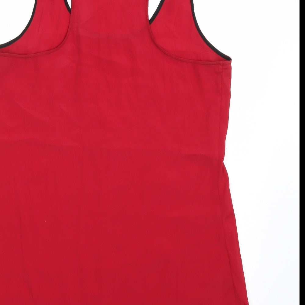 Womens UK Size 10 Riverisland Red Basic Tank