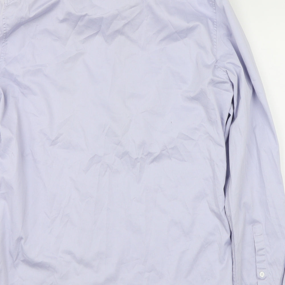Womens UK Size L ASOS Blue Basic Button-Up