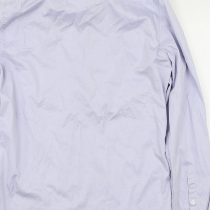 Womens UK Size L ASOS Blue Basic Button-Up
