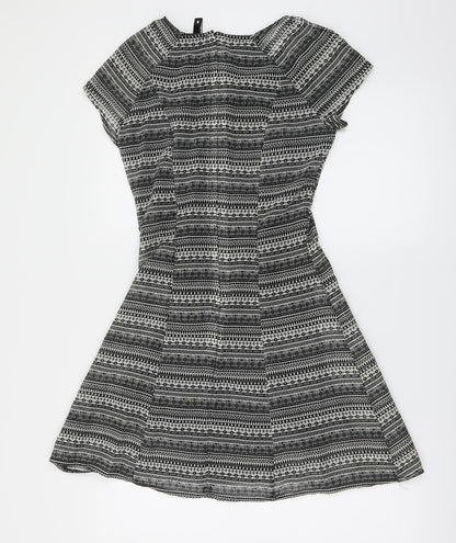 H&M Womens Black   A-Line  Size 8