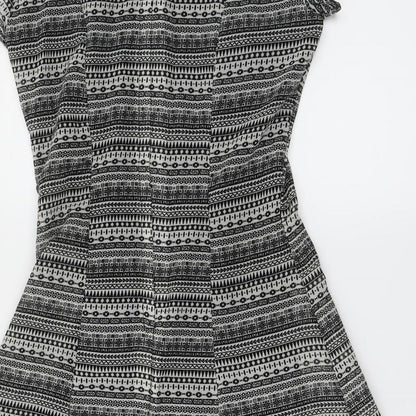 H&M Womens Black   A-Line  Size 8