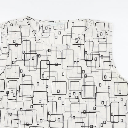 AMARANTO Womens White   Basic Blouse Size 18