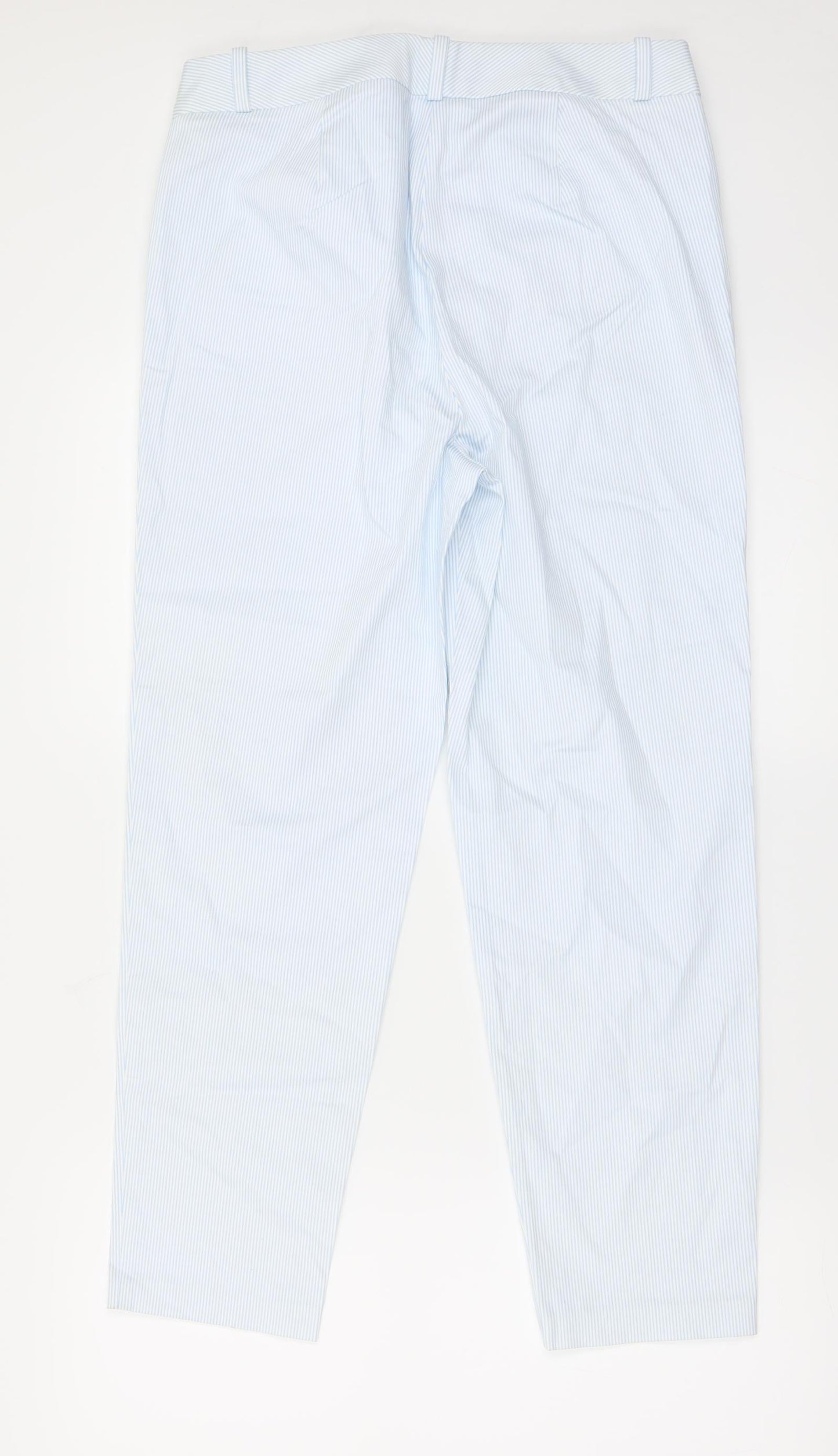 Womens UK Size 10 Marks and Spencer Regular Fit  Blue Trousers