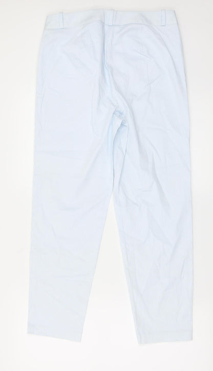Womens UK Size 10 Marks and Spencer Regular Fit  Blue Trousers