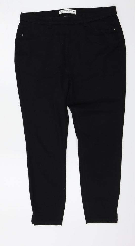 NEXT Womens Black   Skinny Jeans Size 10 L24 in