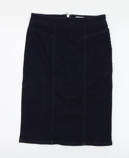 Miss Selfridge Womens Blue   A-Line Skirt Size 12