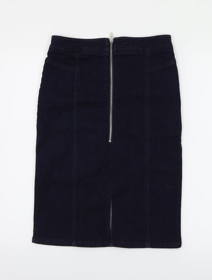 Miss Selfridge Womens Blue   A-Line Skirt Size 12