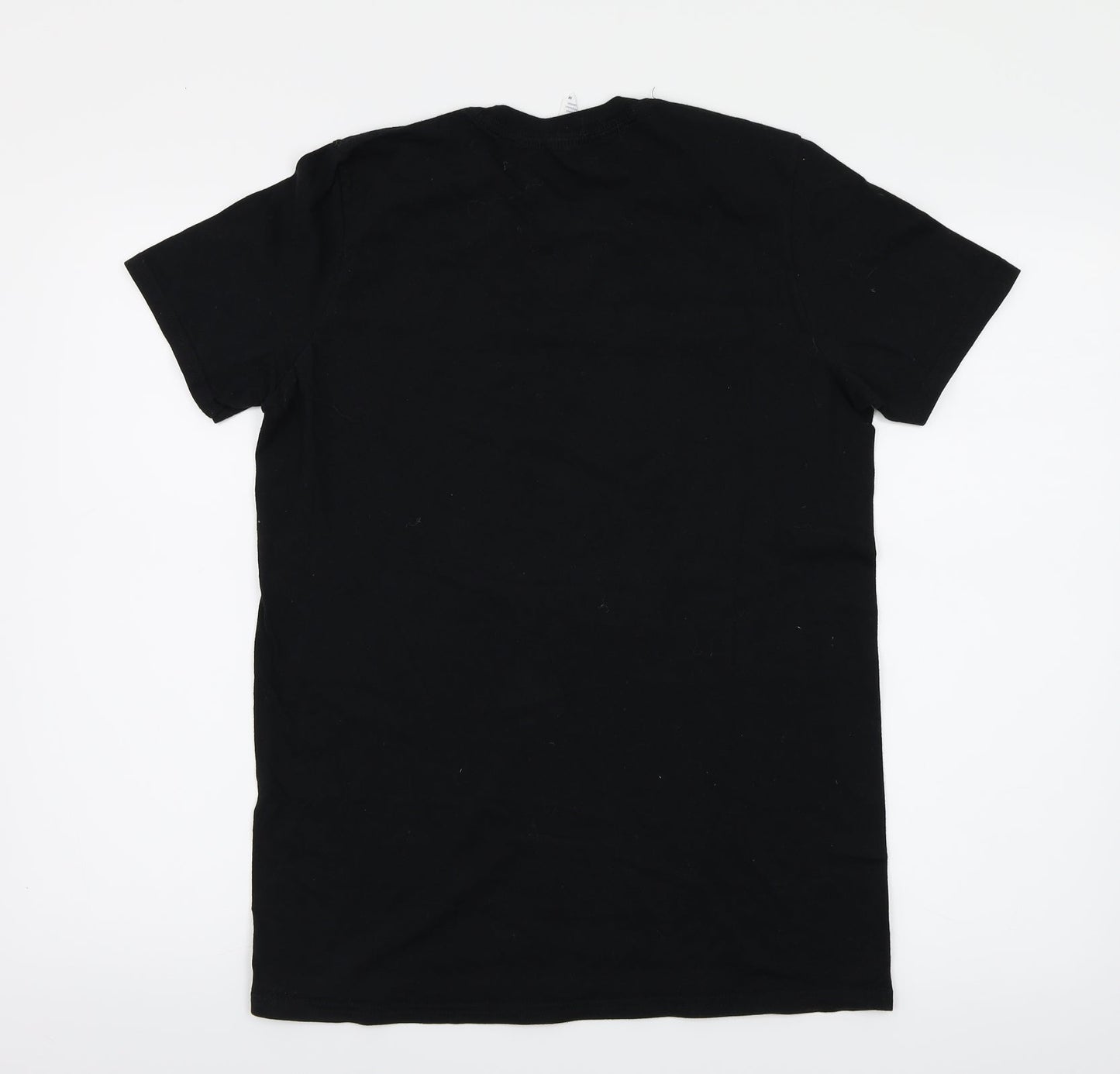 Womens UK Size M Gildan Black Basic T-Shirt