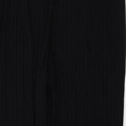 Womens UK Size M PRETTYLITTLETHING Regular Fit  Black Trousers