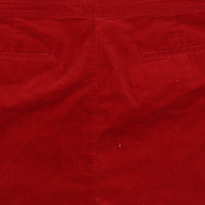 Marks and Spencer Womens Red  Corduroy A-Line Skirt Size 38 in