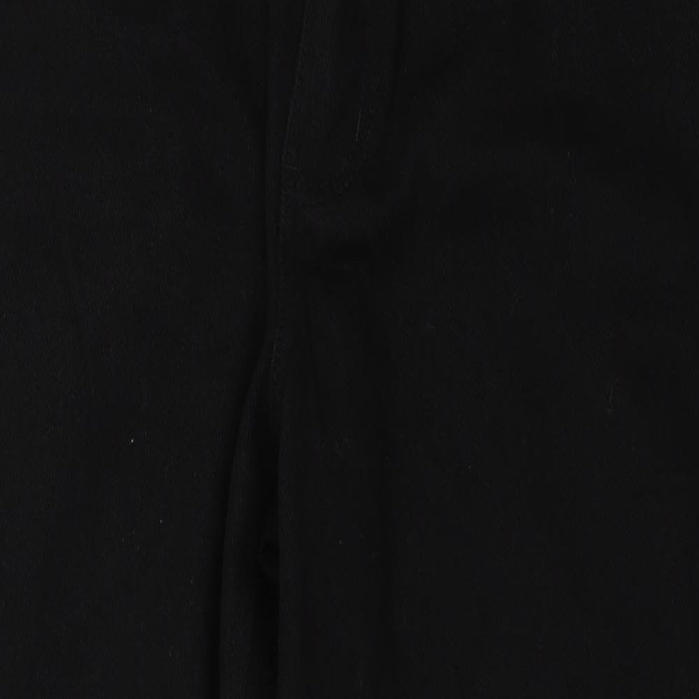 PRETTYLITTLETHING Womens Black   Straight Jeans Size 10 L25 in
