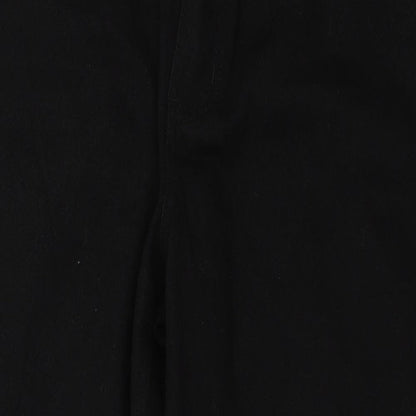 PRETTYLITTLETHING Womens Black   Straight Jeans Size 10 L25 in