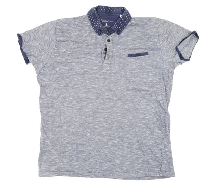 Mens UK Size L Twisted Soul Cotton Polo Shirt