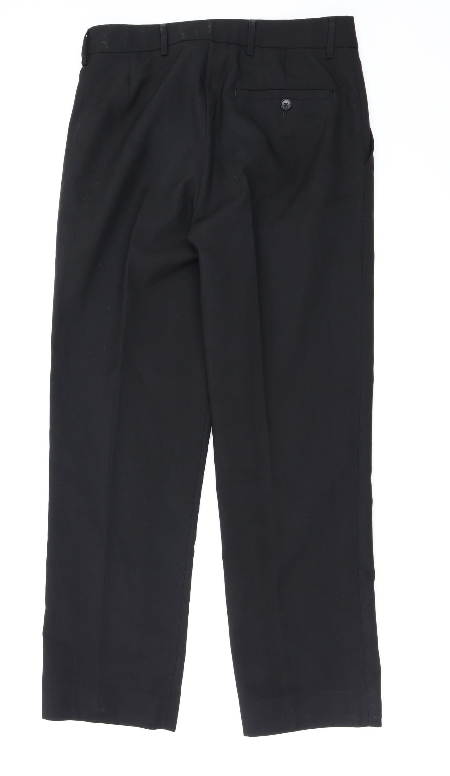 TU Mens Black   Trousers  Size 30 in L31 in