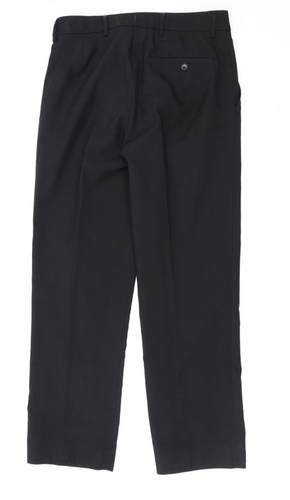 TU Mens Black   Trousers  Size 30 in L31 in