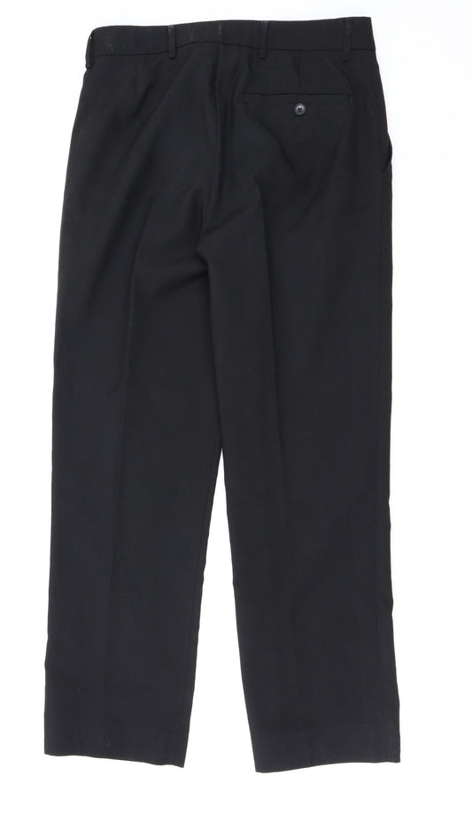 TU Mens Black   Trousers  Size 30 in L31 in