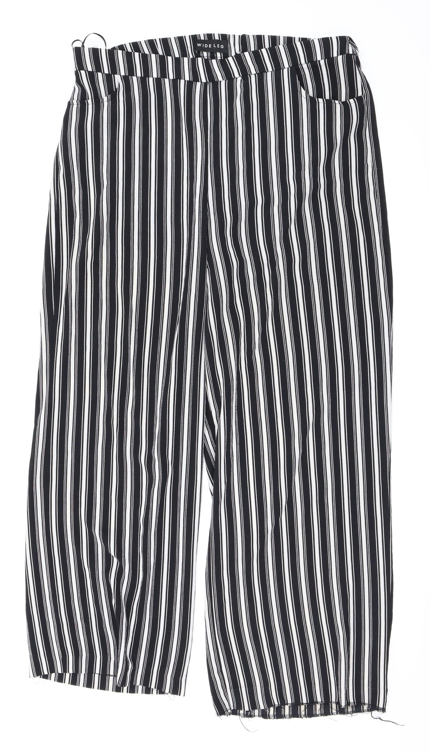 Womens UK Size 14 Peacocks Regular Fit  Black Trousers