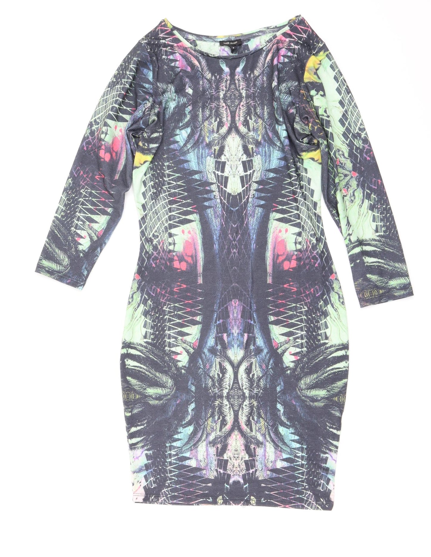 River Island Womens Green   Bodycon  Size 8