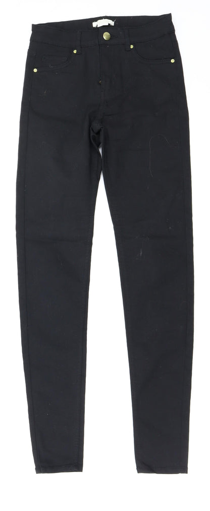 Womens UK Size 6 H&M Regular Fit Skinny Black Jeans