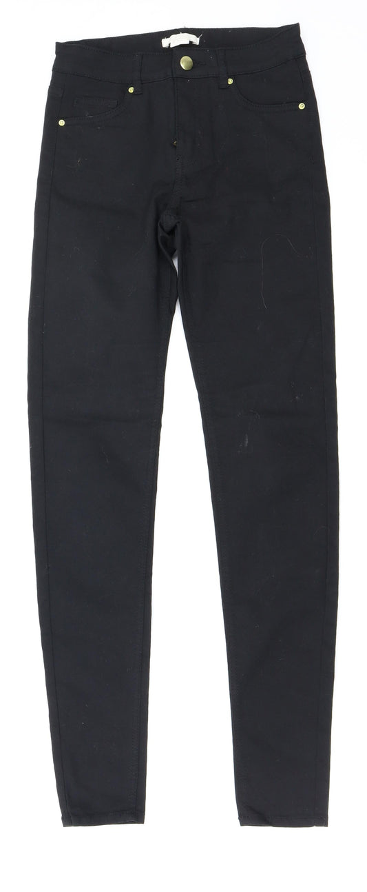 Womens UK Size 6 H&M Regular Fit Skinny Black Jeans