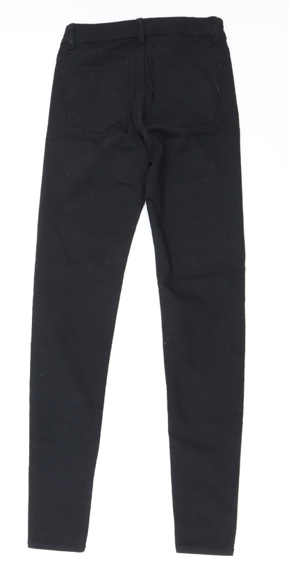 Womens UK Size 6 H&M Regular Fit Skinny Black Jeans