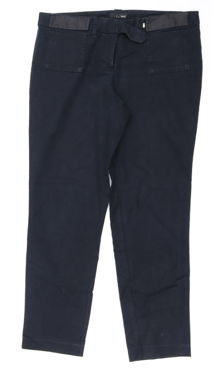 NEXT Womens Black   Straight Jeans Size 12 L25 in