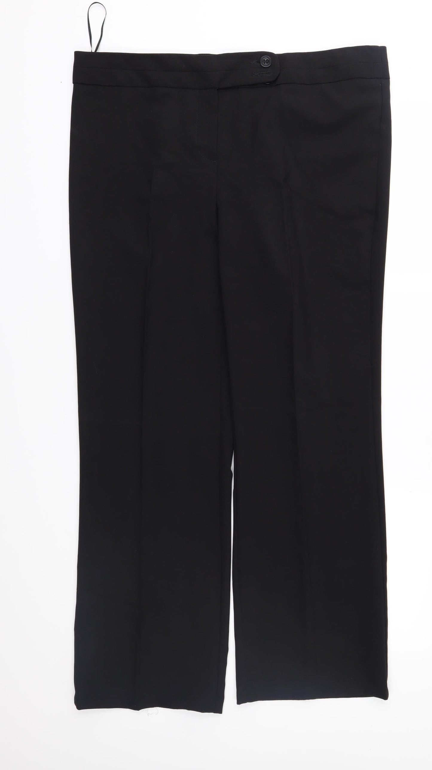 George Womens Black   Trousers  Size 16 L30 in