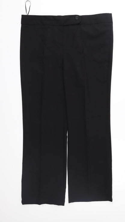 George Womens Black   Trousers  Size 16 L30 in