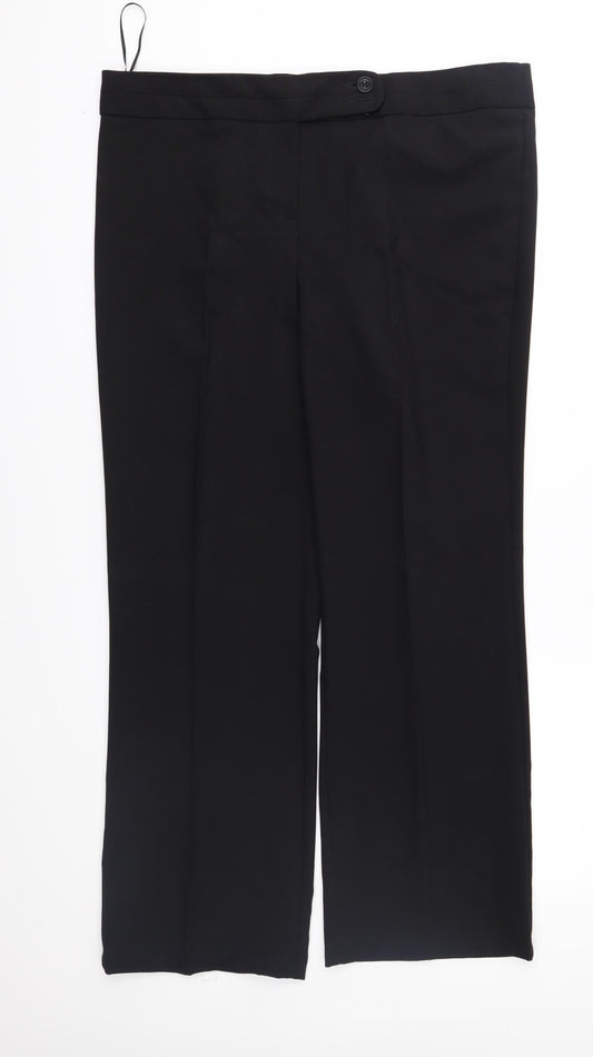 George Womens Black   Trousers  Size 16 L30 in